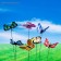 Plug for indoor plants "Butterfly" 6x7cm, 25cm, mix / packing 50pcs, price per pcs