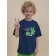T -shirt for boys, height 110 cm, sea wave color