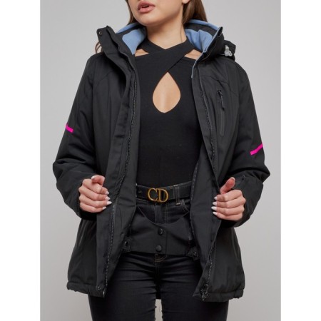 Ski suit female, size 50, black color-9
