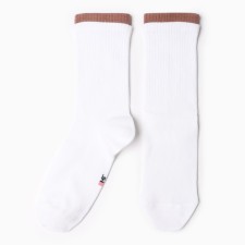 Women's socks, white color, size 25 -27