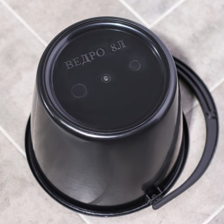 Bucket, 8 l, black color-2