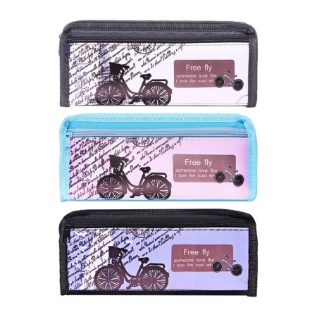 School Penal on a zipper 2 branches "Bicycle", mix-5