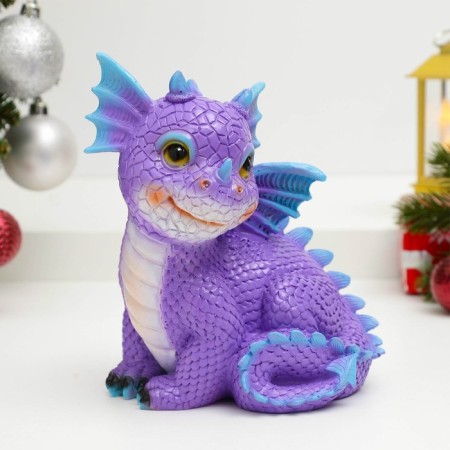 Piggy bank "Drakosh" Violet, 15.5x13x16cm
