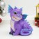 Piggy bank "Drakosh" Violet, 15.5x13x16cm