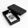 Alcohol flask "Best Fisherman", stainless steel, 240 ml, with a funnel