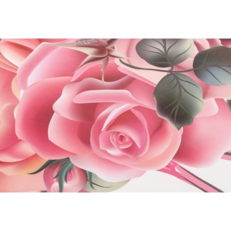 Interior plastic sticker "Flamingo with roses on the tail" 50x70 cm-2