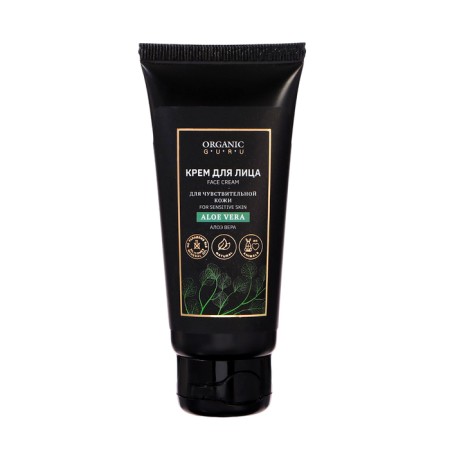 Facial Cream Organic Guru Aloe Vera, 60 ml
