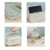 Lunch box, 1 l, 3 sections, spoon, fork, 20 x 13 x 7 cm, light green