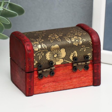 Casket chest "forget -me -nots" 6x5.8x8.4 cm-3