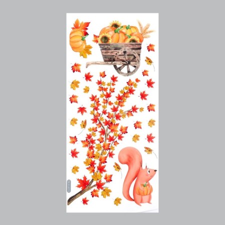 Stick plastic Interior color "Squirrel and pumpkin" 54x27 cm-1