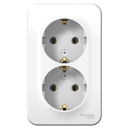 Double SE BLANCA, 16 A, 250 V, invoice, with salary, IP20, white, Blnra0102010201020-1