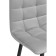 Baric stool for metal/velor, black/light gray 43x42x93 cm