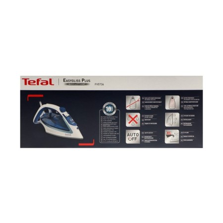 TEFAL FV5736E0, 2500 W, enameled sole, 45 g/min, 270 ml, white and blue-5