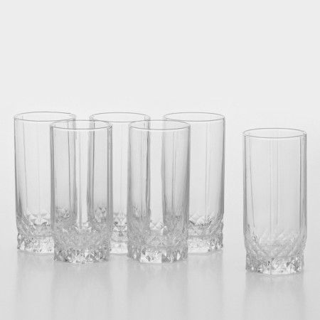 Set of glass glasses VALSE, 290 ml, 6 pcs