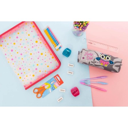 Baby scissors 13.5 cm, Erichkrause Joy, with rounded ends of blades and ruler, mix-8