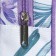 Folder with A4+handles, 360 x 290 x 70 mm, textile, Erichkrause Lavender 56973