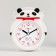 Clock - desktop an alarm clock "Cute panda" children's, discrete move, 16 x 13 cm, aa