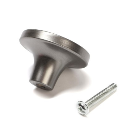 Handle button Cappio PK111, D = 38 mm, plastic, color graphite-5