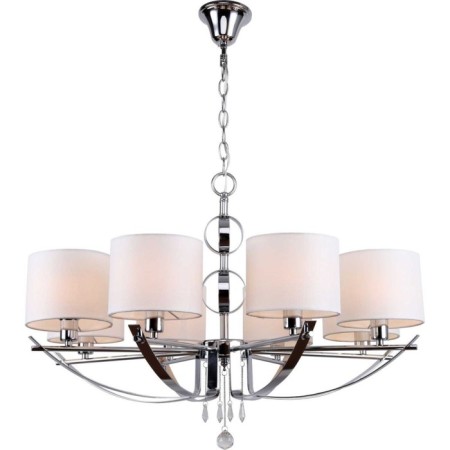 Suspended chandelier Dora 8xe14 40W, size 75x75x73-102 cm, color chromium
