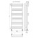 Water towel Terminus "Cologne" P18, 500x1200 mm, chrome