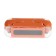 Wireless headphones KM12, TWS, inserts, BT 5.0, 30/200 mAh, transparent, orange