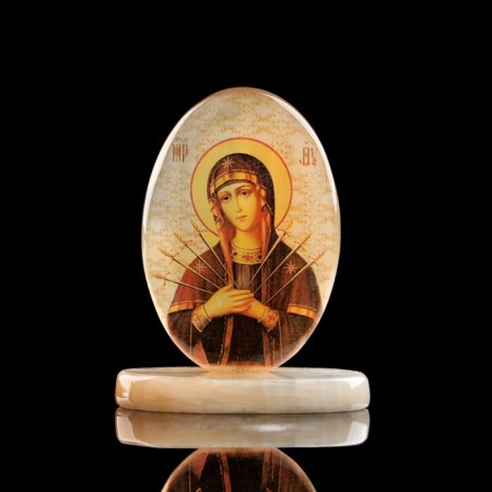 The icon "Semi -Street", on a stand, selenite-1