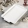 Porcelain dish for baking Magistro "Blanche", 40.5 × 25.5 cm, white color