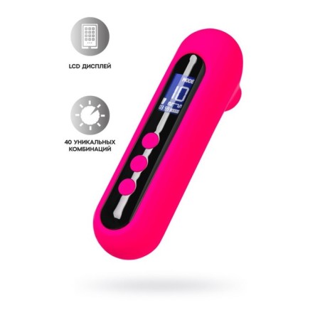Vacuum-wave stimulator Eroteq Molette, silicone, 13 cm, pink