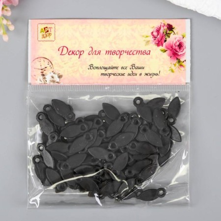 Photo-chanker (set of 100 pcs) plastic black 2.4x0.9 cm-2