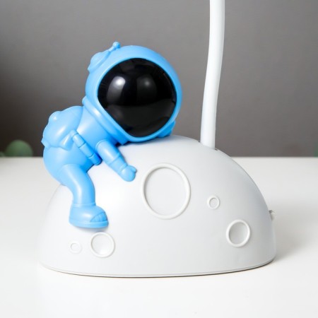 Board lamp "Cosmonaut on the Moon" LED 3W USB AKB White-blue 11.5x7.5x28 cm-10