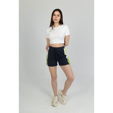 Women's shorts ise, size 46 cm, dark blue color-2