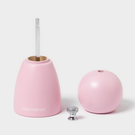 Mill for spices of the Dolyan "Cloud", 13.2 cm, pink color-3