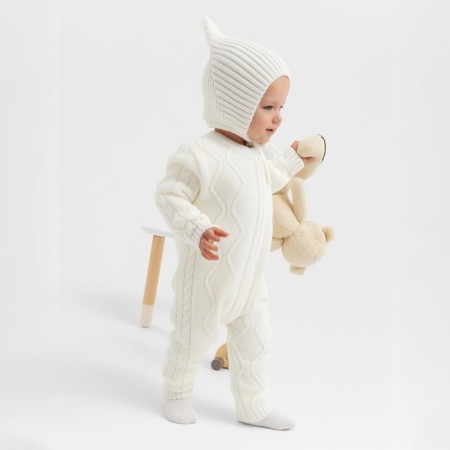 Knitted Knitty Children's Minaku, white color, height 68-74 cm-8