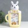 Photo frame plastic 10x15 cm "Bunny in a cup" yellow-white 6x20x33 cm