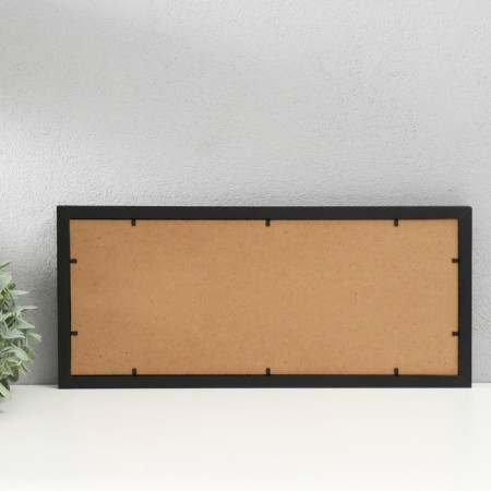 Photo frame wood, glass with clothespins 10x15 cm "locality" black 2.8x42.5x18.5 cm-2