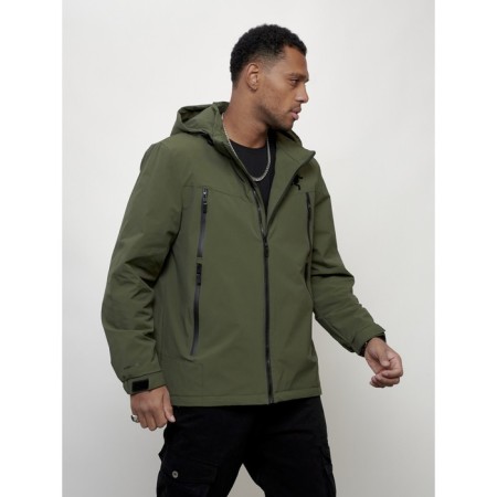 Male spring jacket, size 56, khaki color-2