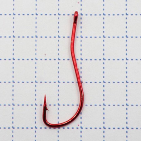 The hook KOI Ryusen-Ring-2BH, size 6 int, color Red 10 pcs.