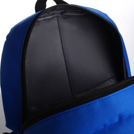 School backpack, 2 lightning departments, 3 pockets, black/blue color-5