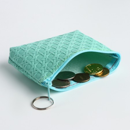 Women's wallet with lightning, green color-3