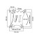 Le’ster LST-101.02 bracket, for TV, inclined, 10 "-32", 50 mm from the wall, black