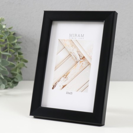 Photo frame Plastic "Mira" 10x15 cm, 641807 black-1