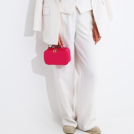 Bag Cross-Bodi with a zipper, pink color-7