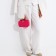 Bag Cross-Bodi with a zipper, pink color