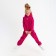 Kids (hoodies, trousers) minku: Basic Line Kids, Oversize, Fuchsia color, height 116