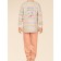 Set for girls, height 128 cm, peach color