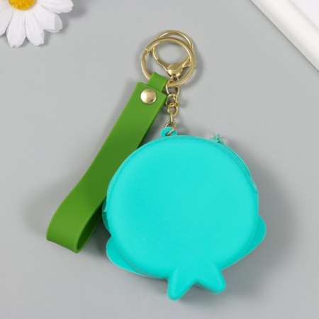 A keychain wallet with a carbine, strap silicone "Shell with asterisk" 3.5x10.3x10.5 cm-2