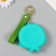 A keychain wallet with a carbine, strap silicone "Shell with asterisk" 3.5x10.3x10.5 cm
