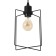 Economic light "Flower" 1x40W E27 Black 16x16x26-78 cm.