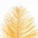 Feather for decor, length: from 45 to 50 cm, peach color