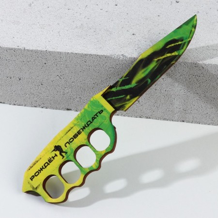 Souvenir weapon Knife Castete "Born to win", length 27.5 cm-3